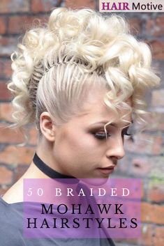 Are you searching for a hairstyle that’s classy yet edgyfeminine yet sassyand smart yet playful all at once Look no furtherthe braided mohawk is everything you have been dreaming ofand more Mohawk Braids With Shaved Sides, Mohawk Braid Updo, Faux Mohawk, Mohawk Updo, Braided Mohawk, Braided Mohawk Hairstyles, Edgy Feminine