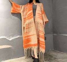 This super soft and warm wool cardigan kimono is perfect for the cold weather. Unlike other sweaters and wools, the wool used for this beauty is non itchy. Think of your favorite throw blanket, the comfort and warmth it gives but 10x stylish and wearable any where. This kimono is all that and more! One size fits S-4X Material: Wool One Size Fits Most Size Chart Wool Kimono, Long Down Coat, Cardigan Kimono, Coat For Women, Long Kimono, Kimono Cardigan, Down Coat, Wool Cardigan, Coat Fashion