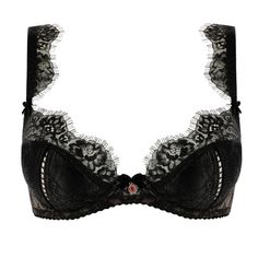 Demi-cup bra lace DITA VON TEESE Claudette Party Lace Bra With Removable Pads, Lace Push-up Bra With Lace Closure, Black Lace Bra With Removable Pads, Party Bra With Lace Closure, Fitted Low-cut Lace Bra, Elegant Low-cut Bra With Lace Trim, Elegant Low-cut Lace Trim Bra, Delicate Lace Push-up Bra, Full Cup Lace Bra With Lace Closure