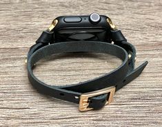 Make a Fashion Statement Every Place You Go! Get Tons of Compliments Wearing Your Beautiful Bracelet BE DIFFERENT! BE UNIQUE Double Wrap 7mm Genuine Leather Strap with Adjustable Buckle Designed And Handmade by Simeon D Jewelry Studio Adjustable Size Bracelet Perfectly Tailored to Fit Your Wrist This Bracelet Fits ALL Apple Watch Series Not For Other Models. Apple Watch Is NOT Included Follow my Studio on Social Media for Updates & New Designs Gold Rectangular Watch Bands For Everyday, Rectangular Gold Watch Bands For Everyday, Everyday Gold Rectangular Watch Bands, Gold Adjustable Watch Band As Gift, Gold Adjustable Watch Bands As Gift, Double Band Bracelet Strap Apple Watch Band As Gift, Gold Apple Watch Band As Gift, Gold Watch Band With Bracelet Strap, Apple Watch Double Band Bracelet Strap As Gift