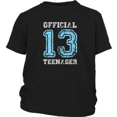 ' DETAILS: - High-Quality Official 13 Teenager print by CryptoMerch - A youth shirt with durability and comfort that is hard to beat - Preshrunk 100% combed and ring-spun cotton - 4.3-ounce and 30 singles This shirt is a great gift idea for your teenage child who is about to turn 13. Available in many different sizes. Kindly refer to the size guide image for the desired relaxed, yet comfortable fit. 13 Year Boy Birthday Ideas, 2005 Birthday, Thirteen Birthday, Wooden Engraved Gifts, Cricut Clothes, Cactus Backgrounds, Shirts For Teens Boys, Thirteenth Birthday, Youth Shirt