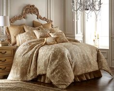 Austin Horn Casablanca 3 Piece Comforter Set Comforter Sets By Pacific Coast Home Furnishings Victorian Bedding, Taupe Comforter, Luxury Comforter Sets, Blue Comforter Sets, Bedding Sets Grey, Down Alternative Comforter, Girls Bedding Sets, Luxury Duvet Covers, King Comforter Sets