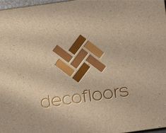 the logo for decofloors is shown on top of a piece of paper