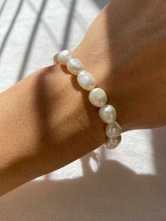 THE BAROQUE FRESHWATER PEARL BRACELET – Rimor Jewelry Freshwater Pearl Bracelet, Pearl Bracelet, Fresh Water, Freshwater Pearls, Angeles, Bracelet, Silver, Los Angeles