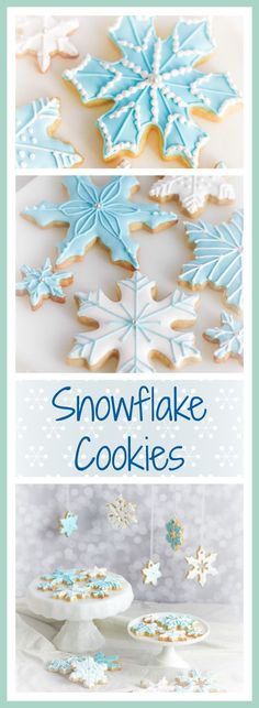 the cover of snowflake cookies