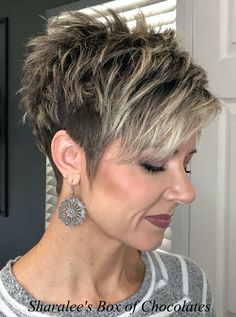 Toners For Gray Hair, Undercut Wedge Haircut, Spikey Pixie Cuts, A Line Pixie Haircut, Edgy Short Hair Pixie, Short Spikey Hair For Women, Undercut Pixie Edgy Over 50, Flour Gorditas, Short Messy Hair Choppy Pixie Cuts