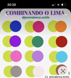 an image of colorful circles with the words companindoo o lima on it