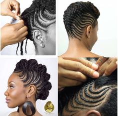 Braided Mohawk Hairstyles, Flat Twist Hairstyles, Twist Updo, Flat Twist Updo, Twisted Updo, Natural Hair Twists, Hair Twist Styles, Hair Done