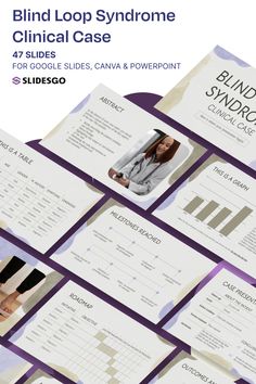 Blind Loop Syndrome Clinical Case I Google Slides, Canva & PowerPoint Presentation Template Background Canva, Case Presentation