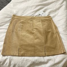 Never Worn, Brand New Mini Skirt Corduroy, Bodycon Mini Skirt W Two Small Slits At The Bottom No Damages Corduroy Lined Mini Skirt, Trendy Corduroy Mini Skirt, Trendy Mini Length Corduroy Bottoms, High Waist Fitted Corduroy Skirt, Fitted High Waist Corduroy Skirt, Trendy Corduroy Skirt, Fitted Corduroy Mini Skirt, Fitted Mini-length Corduroy Skirt, Fitted Corduroy Skirt With Lining