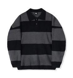 Add a powerful splash of style to any outfit with this Artistic Loose Polo Sweater. Crafted from soft, breathable cotton, this luxe garment features an exquisite print that brings to mind the world of art, literature, and fashion. A perfect blend of sophistication and effortless style. Features: -100% Polyester -Class Polo Collar -Stripe -Patchwork -Super Soft Fabric -Regular fit -Literary style Stripe Patchwork, Art Literature, American Street, World Of Art, Polo Sweater, Collar Sweater, Striped Sweater, Polo Collar, Stripe Sweater