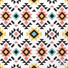 an abstract pattern with triangles and squares