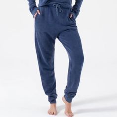 Nwt Nux Los Angeles Washed Blue Jogger Lounge Pants Small High Rise Pockets Drawstring Sweat / Lounge Pants Bamboo, Organic Cotton Blend New With Tags Mid-rise Sweatpants With Pockets For Loungewear, Navy Pants With Elastic Waistband For Loungewear, Navy Elastic Waistband Pants For Loungewear, Navy Loungewear Pants, Navy Joggers With Pockets For Loungewear, Navy Sweatpants With Elastic Waistband For Loungewear, Relaxed Fit Mid-rise Loungewear Bottoms, High Rise Blue Relaxed Fit Bottoms, Relaxed Fit High Waist Loungewear Bottoms