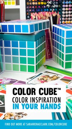 The Color Cube color inspiration, color schemes box Snowflake Making, Color Cube, Tenacious D, Color Catalog, Art Classroom, Teaching Art, Art Teacher, Art Plastique, Color Theory