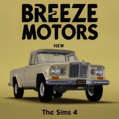 an old car with the words breezeze motors next to it