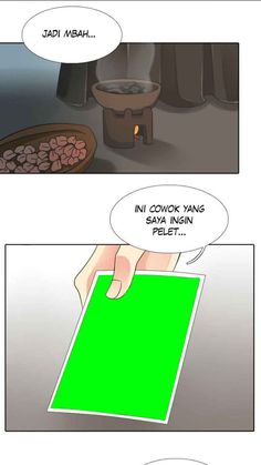 a comic strip with an image of a green screen