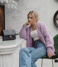 Casual Spring Outfits, Winter Fashion Outfits Casual, Everyday Fashion Outfits, Cute Cardigans, Casual Day Outfits, Easy Trendy Outfits, Cardigan Outfits, Rock A, Photoshoot Outfits