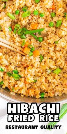 How do you make hibachi rice?