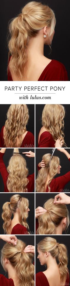 Ponytail Ponytail Wedding, Diy Ponytail, Sanggul Modern, Perfect Ponytail, Fishtail Braid, Hair Envy, Great Hair, Hair Dos, Ponytail Hairstyles