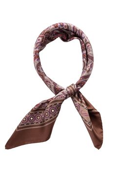 This refined paisley print transports you to Italy's cobblestone streets, exuding elegance. The luxurious silk feels smooth against your neck. 100% Made in Italy. The classic neckerchief size: Approx. 27" x 27". A comfortably large size that fits most men, unlike smaller bandanas. 100% silk twill: A soft, silky fabric traditionally used in men's tailoring for its look and its drape. Characterized by a diagonal weave which makes it very durable. Limited edition: We make these in small quantities, Formal Silk Scarf With Paisley Print, Formal Paisley Print Silk Scarf, Elegant Patterned Silk Scarf With Paisley Print, Classic Brown Silk Scarf, Silk Neck Scarf, Cobblestone Streets, Silky Fabric, Red Barns, Silk Twill