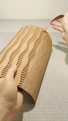 Corrugated Cardboard Crafts Diy, Cardboard Art Painting, Cardboard Crafts Decoration, Cardboard Art Sculpture, Cardboard Diy, Cardboard Crafts Diy, Diy Candle Holders, Plastic Bottle Crafts, Cardboard Art