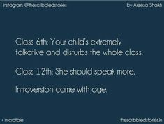 a poster with the words class 6th your child's extremely talkative and disturbs the whole class