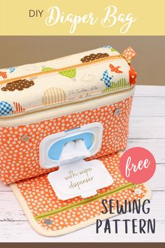 the diy zipper bag sewing pattern is easy to sew and can be used for storage