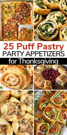 25 puff pastry party appetizers for thanksgiving