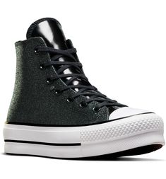 Converse Chuck Taylor® All Star® Lift High Top Platform Sneaker (Women) | Nordstrom Trendy High-top Platform Sneakers With Studded Outsoles, Converse Platform Sneakers With Round Toe, Trendy Synthetic Platform High-top Sneakers, Modern Synthetic Platform High-top Sneakers, Trendy Converse Platform Sneakers With Rubber Sole, High-top Platform Sneakers With Speckled Midsole For Sports, Trendy Converse High-top Platform Sneakers, High-top Synthetic Platform Sneakers, High-top Platform Sneakers In Synthetic Material