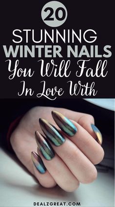 20 Winter Nail Designs for 2022 That You Can Easily DIY Nail Designs For 2023, Winter Nail Art Designs, Nail Winter, Winter Nail Designs, Winter Nail, Nails Acrylic, Acrylic Nail Designs