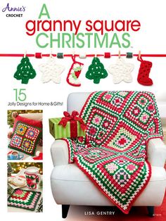 a granny square christmas pattern book