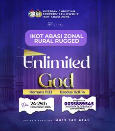 an advertisement for the united god festival