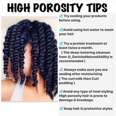 High Porosity Hair Tips, High Porosity Hair Regimen, Hair Journey Tips, Low Porosity Natural Hair, Healthy Natural Hair Growth, Natural Hair Routine