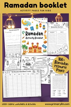 the raman activity booklet with pictures and text