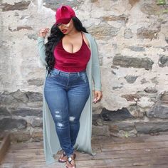 Big Girl Fashion, Plus Size Beauty, Curvy Outfits, Country Outfits, Look Plus