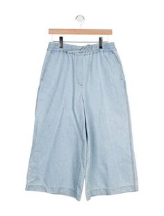 Loewe Debossed Logo Wide Leg PantsBy JW AndersonBlueCropped with High-RiseSlit PocketsDrawstring ClosureFit:Pants by Loewe typically fit true to size. Debossed Logo, Leg Pants, Wide Leg Pants, Wide Leg, ? Logo, Clothes For Women, Pants, Blue, Clothes