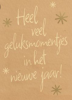 a piece of paper with writing on it that says heel vel gelksnomeneits in let newe year