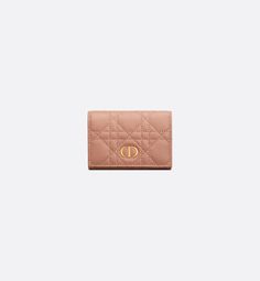 The Dior Caro Glycine wallet is distinguished by its compact and practical design. Crafted in Rose des Vents supple calfskin with Cannage stitching, it is enhanced by the CD signature on the front. Accommodating all the essentials, the refined accessory slips into any pocket or bag and can be paired with other Dior Caro creations.. Dior Caro, Best Wallet, Practical Design, Color Rosa, Small Leather Goods, Calf Skin, Cd, Dior, Slip On