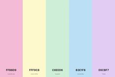 the color scheme for an iphone wallpaper with different colors and font on each side