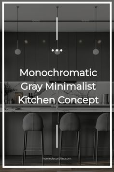 gray minimalist kitchen