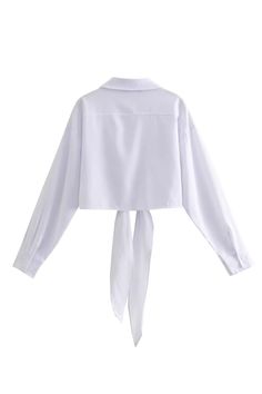 Goodnight Macaroon 'Pauline' Long Sleeved Open Front-Tie Shirt (2 Colors) Long Sleeves Collared Tie-Front Measurements: XS - Chest 108cm, Length 42cm, Sleeve 50cm S - Chest 112cm, Length 43cm, Sleeve 51cm M - Chest 116cm, Length 44cm, Sleeve 52cm L - Chest 122cm, Length 45.5cm, Sleeve 53.5cm Machine cold and gentle cycle or hand wash cold Lay flat to dry / do not tumble dry Iron on a low heat setting If you are unsure or need assistance selecting the proper size or color, please contact our Cust Cotton Shirt With Tie Sleeves And Long Sleeve, Casual Long Sleeve Shirt With Tie Sleeves, White Tie Neck Top With Tie Sleeves, White Long Sleeve Blouse With Tie Sleeves, Long Sleeve Cotton Blouse With Tie Waist, Fall White Blouse With Tie Sleeves, White Tie Sleeve Blouse For Fall, White Tie Sleeves Blouse For Fall, Long Sleeve Tops With Tie Waist For Daywear