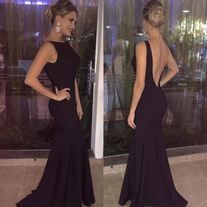 Black Bridesmaid Dresses Long, Elegant Evening Gowns, Black Mood, Backless Evening Gowns, Prom Dresses 2018, Mermaid Bridesmaid Dresses, Evening Gowns Elegant, Black Bridesmaid Dresses, Backless Prom Dresses