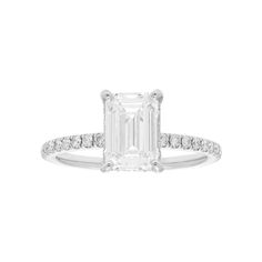 With the timeless emerald cut and sheer brilliance, this Evergreen Diamonds 14k white gold diamond hidden halo ring is a thing of beauty. With the timeless emerald cut and sheer brilliance, this Evergreen Diamonds 14k white gold diamond hidden halo ring is a thing of beauty.Click on this JEWELRY & WATCHES GUIDE to learn about fit, styles, materials and more! BENEFITS OF LAB-GROWN DIAMONDS Offer essentially the same physical, chemical and optical properties as mined diamonds. Lab-grown diamonds a White Emerald Ring With Radiant Cut, White Baguette Cut Emerald Ring, Gia Certified Radiant Cut Emerald Ring, Timeless Style, Gia Certified Timeless Radiant Cut Emerald Ring, White Emerald Cut Emerald Ring With Prong Setting, Timeless Gia Certified Radiant Cut Emerald Ring, White Emerald Cut Emerald Ring, 14k White Gold Emerald-cut Diamond Ring, 14k White Gold Emerald Cut Diamond Ring