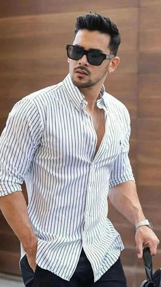 50+ Stylish Outfits• must try 🕶️  • Follow us for more Paint Shirt Men Formal, Paint Shirt, Dapper Gentleman Style, Mens Fashion Wear