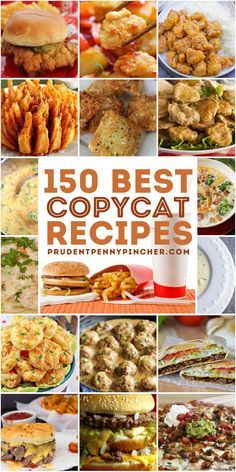 the top ten best copycat recipes for any type of meal, including chicken sandwiches and burgers