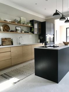 the kitchen is clean and ready for us to use in its new owner's home