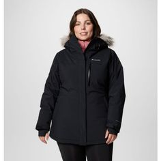 Stay mountain-ready in this warm and waterproof jacket made with a helmet-compatible hood and tons of pockets for your ski pass, goggles, and other essentials. Hooded Insulated Parka For Winter Sports, Insulated Hooded Parka For Winter Sports, Black Outerwear For Snowboarding During Ski Season, Functional Windproof Parka For Winter Sports, Outerwear With Detachable Hood For Ski Season, Hooded Insulated Parka For Hiking, Functional Ski Season Puffer Jacket, Hooded Outerwear For Cold Weather Ski Season, Hooded Puffer Jacket For Ski Season