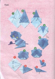 instructions to make an origami mouse