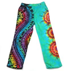 Tie-dye Ellen Tracy pants Medium Size 100% Linen Casual Multicolor Full-length Jeans, Multicolor Wide Leg Cotton Jeans, Multicolor Wide-leg Cotton Jeans, Casual Fitted Tie-dye Pants, Fitted Cotton Tie-dye Bottoms, Casual Fitted Tie Dye Pants, Fitted Hand Dyed Cotton Bottoms, Hippie Cotton Tie-dye Bottoms, Hand Dyed Fitted Cotton Bottoms