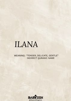 an italian language book with the title'ihanaa meaning - tender, delicate, gentle